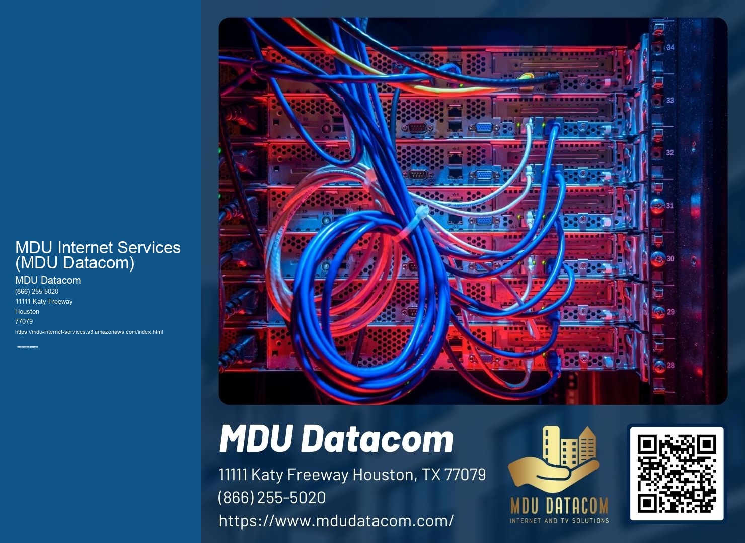 Are there any data caps or limitations on the usage of MDU internet services?